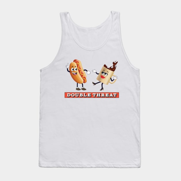 Hot Dog & Coffee Tank Top by DOUBLE THREAT